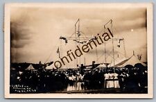 Real Photo 1908 Circus Trapeze Artists Four Co. Fair At DeRuyter NY RP RPPC J354 picture