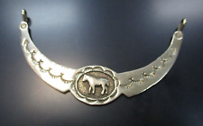Native American Sterling Silver Panel Choker Necklace with Horse design picture