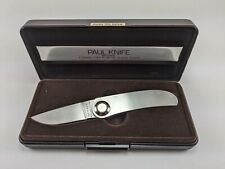 Vintage Gerber Paul Model 2P Stainless Steel Folding Knife with Case picture
