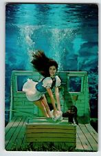 Weeki Wachee Florida Postcard Mermaid Performs Snow White Underwater Act Unused picture