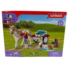 German Schleich Horse Club Carriage Ride 38 pc Set 42467 NEW- Box Damage picture