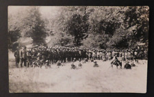 Mint 1918 Postcard RPPC US Army Soldiers w Machine Guns Lake Geneva WI WW1 picture