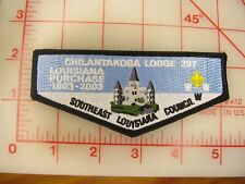 OA Lodge 397 CHILANTAKOBA collectible 2003 Louisiana purchase flap patch (y8) picture