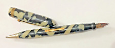 Vintage Viceroy Lever Fill Fountain Pen and Mechanical Pencil, 14K GP Nib, Marbl picture