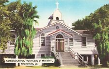 Catholic Church Our Lady of the Isle Grand Isle LA post card picture