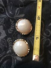 Vintage Cream Gold round Button Set Lot picture
