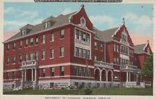 University Of Dubuque Dubuque Iowa Vintage Linen Post Card picture