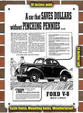 Metal Sign - 1939 Ford V-8 Standard Coupe - 10x14 inches picture