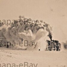 1909 RPPC Snow Plow Rotary Train Railroad Storm Sleepy Eye Minnesota Postcard #2 picture
