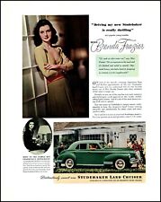 1941 Miss Brenda Frazier Studebaker Land Cruiser Car vintage photo print ad L33 picture