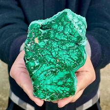 364G Natural Green Malachite Crystal Flaky Pattern Ore Specimen Quartz Healing picture