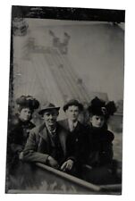 Chutes Amusement Park California, Prop and Backdrop, Antique Tintype Photo picture