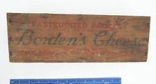 1930s Wooden Borden's Cheese Box Vintage New York NY Antique Wood Advertising picture