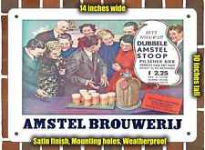 Metal Sign - 1937 Amstel Pilsener Beer Dutch- 10x14 inches picture