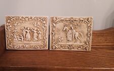 Vintage Baroque Photocase Plaques Decor Small Rare Art Carved Victorian  picture