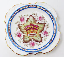 HRH Princess Elizabeth Duke Edinburgh 1951 Canada Paragon Small Dish 4.75