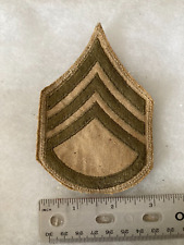 Authentic US Army Staff Sergeant Squad 1950's Sleeve Rank Patch 2G picture