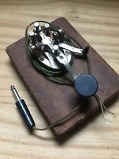 Vintage Morse Code Telegraph Key Keyer w/ cable Steampunk Industrial Decor picture