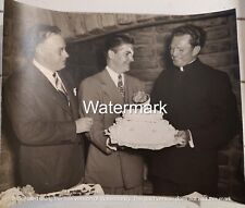 Vintage Original Photo Monsignor James Kelley Seton Hall Birthday Cake 1940s NJ picture