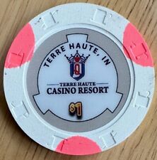 *** TERRE HAUTE CASINO RESORT $1 Casino Chip -  Terre Haute, IN  USA *** picture