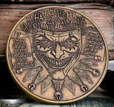 THE JOKER LAUGHS Pocket Carry EDC Challenge Coin in Capsule Antique Bronze RARE picture