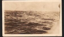 Postcard RPPC Real Photo US Destroyer War Ship at Sea WWI World War 1 Ocean 1908 picture