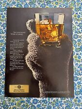 Vintage 1969 Johnnie Walker Print Ad Glove Holding Glass Winter Is Coming picture