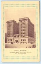 CHICAGO, Illinois IL ~ Woman's Building MOODY BIBLE INSTITUTE  c1910s Postcard picture