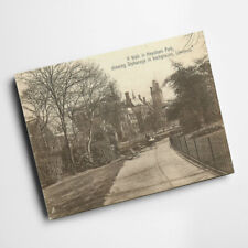 A6 PRINT - Vintage Lancashire - Walk in Newsham Park, Orphanage, Liverpool picture