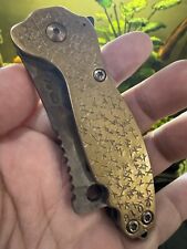 Richmade Ratchet Knife, Folder D2 Blade. Knives Knifes Custom Bronze Handle picture