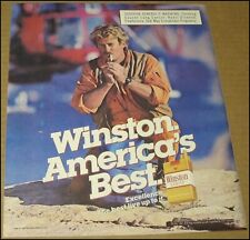 1986 Winston Lights Cigarettes Print Ad Advertisement Vintage 9.75