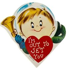 Vintage Valentines Card Im Out to Jet You Sweatheart From Dennis H picture