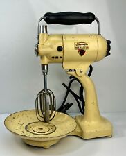 Vintage 1935 Sunbeam MIXMASTER S Mixer Model 1 w/ Beaters & Stand - Works picture