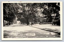 Postcard SC Bishopville Lee County c1950s Residential Street View Old Cars AT3 picture