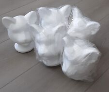 Archie McPhee Styrofoam Cat Head Lot of 4 picture