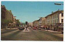 1960'S MAIN ST DANBURY CONN Street Action postcard A1 picture