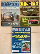 Lot of 3 Vintage Car Magazines 1970s, Road & Track, Car & Driver picture