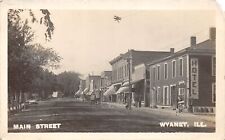 J42/ Wyanet Illinois RPPC Postcard c1910 Main Street Hotel Stores  48 picture