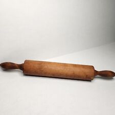 Wood Rolling Pin Antique Vintage Simple Rustic Primitive Kitchen Tool 19 IN READ picture