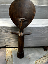 Vtg Wooden African Statue Carving of Female Over 13 inches picture
