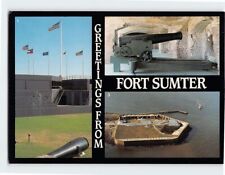 Postcard Greetings From Fort Sumter Charleston South Carolina USA picture
