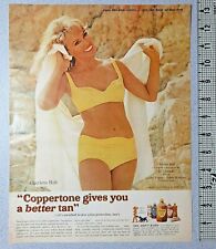 1967 Coppertone Vintage Print Ad Charlene Holt Suntan Lotion Oil Tan Don't Burn  picture