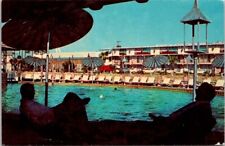Biloxi MS Mississippi Motel Cabana Beach Swim Pool Advertising Vintage Postcard picture