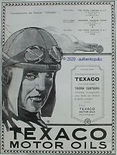 1925 TEXACO MOTOR OILS THUBAN COMPOUND CAR ADVERTISEMENT FRENCH AD PUB RARE picture