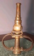 🔥Antique Brass Fire Hose Nozzle Early Rare 1900's🔥 Excellent Working Condition picture