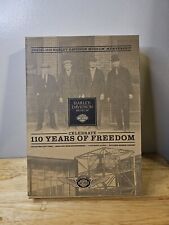 HARLEY DAVIDSON - 110 YEARS OF FREEDOM MUSEUM GIFT BOX SET WITH KEYCHAIN AND TIN picture