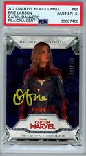 Brie Larson Captain Marvel 2021 UD Black Diamond #86 Autograph /149 PSA/DNA BAS picture