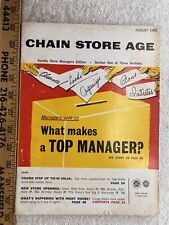 1962 August Chain Store Age Magazine Vintage Store Manager Edition Section 1 picture