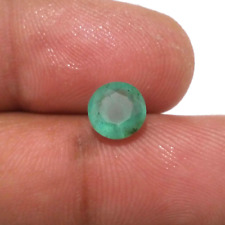 AA+ Excellent Zambian Emerald Faceted Round 1.70 Crt Pretty Green Loose Gemstone picture