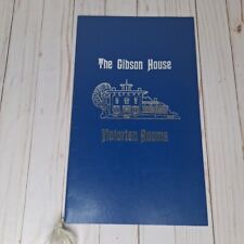 Vintage The Gibson House Victorian Rooms Dinner Restaurant Menu Jamestown PA picture